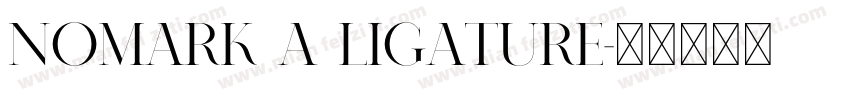 NOMARK A Ligature字体转换